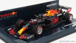 Minichamps Red bull F1 Rb16b Honda Ra620h Team Aston Martin N 33 Víťaz GP Holandska 2021 Max Verstappen 1:43 Matná modrá žltá červená