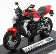 Welly Mv agusta Brutale 990r 2012 1:18 Červená čierna