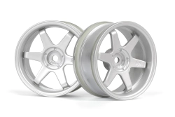 TE37 disky 26mm stříbrné (6mm offset) 2ks