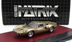 Modely v mierke Matrix Ford usa Gt40 Mkiii 1967 1:43 Gold Met