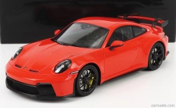 Minichamps Porsche 911 992 Gt3 Coupe 2021 - Black Wheels 1:18 Orange