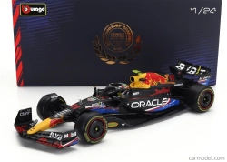 Bburago Red bull F1 Rb19 Team Oracle Red Bull Racing N 11 4th Austin Usa Gp 2023 Sergio Peréz – With Pilot And Showcase 1:24 Matt Blue