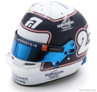 Spark-model Bell helmet Casco Helmet F1 Alexander Albon Team William Racing N 23 Monaco Gp 2024 1:5 Modrá Bílá