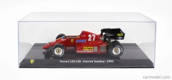 Edicola Ferrari F1 126 C2b N 27 Season 1983 Patrick Tambay - Con Vetrina - With Showcase 1:24 Red