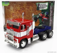 Jada Peterbilt 352 Tractor Truck 3-assi 1979 - Optimus Prime Transformers Movie 1:24 Červená Modrá