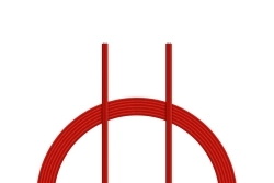 Silikónový kábel 0,75 mm² 1 m (červený)