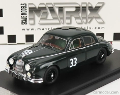 Modely v mierke Matrix Jaguar Mkii 3.4 Litre N 33 Winner Silverstone Daily Express Trophy 1958 1:43 Zelená