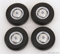 Kk-scale Accessories Set 4x Wheels And Rims For Bmw 2002 1967 1:12 Černý Chrom