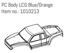 AB1010213 - PC Body LCG Orange/Blue - GOAT