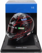 Spark-model Bell helmet F1  Casco Helmet Renault A523 Team Bwt Alpine N 31 Season 2023 Esteban Ocon 1:5 Černá Červená