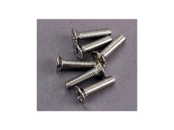 Traxxas šroub křížový M3x12mm zápustná hlava zink. (6)