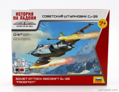 Zvezda Sukhoi Su-25 Frogfoot Airplane Military 1981 1:144 /