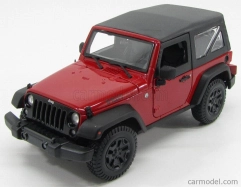 Maisto Jeep Wrangler Willys Soft-top 2014 1:18 Červená Černá
