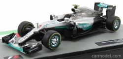 Edicola Mercedes gp F1  W07 Hybrid Amg Petronas N 6 World Champion Season 2016 Nico Rosberg 1:43 Stříbrná Zelená