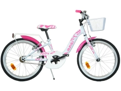DINO Bikes - Detský bicykel 20" Girl White/Pink