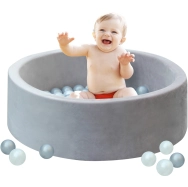 2Kids Toys Bazén s loptou sivý