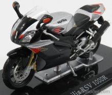 Edicola Aprilia Rsv 1000r 2010 - Škoda Zobrazovací box 1:24 strieborná čierna