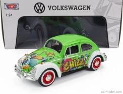 Motor-max Volkswagen Beetle Kafer Maggiolino Graffiti 1966 1:24 Rôzne