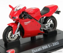 Edicola Ducati 998s Testastretta 136hp 2002 1:24 červená