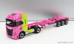 BAZAR - Herpa Iveco fiat S-way Truck Lng Hannibal Transports 2020 1:87, růžová
