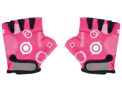 Globber - Dětské ochranné rukavičky XS Fuchsia Shapes