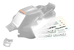 SWORKz 1/8 Falcon ST-4 čirá lexanová karoserie, 90% předříznutá, lehká, 1 ks.