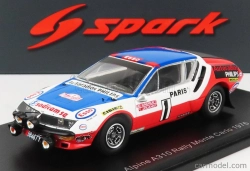 Spark-model Renault Alpine A310 N 1 Rally Montecarlo 1976 J.c.andruet - Y.jouanny 1:43 Bílá Červená Modrá
