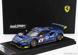 Looksmart Ferrari 488 Gt3 Evo 3.9l Turbo V8 Hella Pagid Racing One Team N 14 24h Nurburgring 2021 Christian Kohlhaas - Stephan Kohler - Mike Jager -  Norbert Schneider 1:43 Blue