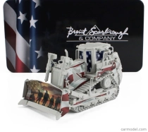 Dm-models Caterpillar Catd8t Ruspa Cingolata - Scraper Track Type Tractor 1:50 Šedá Bílá
