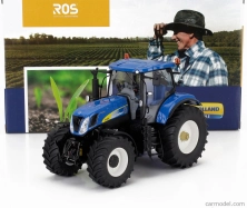 Ros-model New holland T7070 Tractor 2018 1:32 Modrá