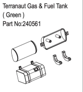 HBP240561 - Terranaut Gas & Fuel Tank ( Green )