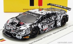 Spark-model Lamborghini Huracan Gt3 Evo Team Barwell Motorsport N 77 24h Spa 2022 A.al Harthy - S.de Haan - A.macdowall - S.mitchell 1:43 Černá Bílá