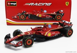 Bburago Ferrari F1  Sf-24 Team Scuderia Ferrari N 55 Season 2024 Carlos Sainz 1:18 Červená Černá
