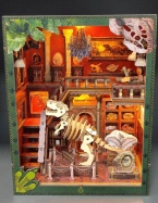 2Kids Toys 3D skládačka Zarážka na knihy Miniatura domečku Dinosauří muzeum