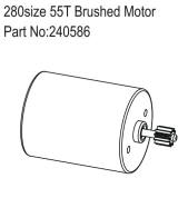 HBP240586 - 280size 55T Brushed Motor