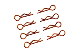 Sponky karoserie malé 1/10 - pravé a levé po 4ks. - oranžové