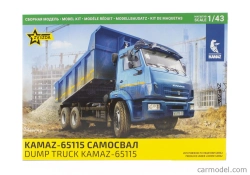 Zvezda Kamaz 65115 Truck Cassone Ribaltabile 3-assi 2006 1:43 /