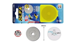 Náhradní rotační čepele OLFA RB 45-1, průměr 45mm (1ks)