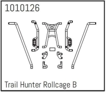 HBP240273 - (1010126) T-Hunter Rollcage Set B - PRO Crawler 1:18