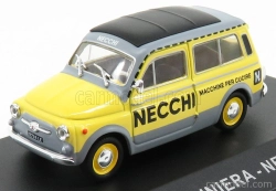 Edicola Fiat 500 Giardiniera - Necchi 1960 1:43 žlto-sivá