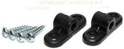 2623 Upevňovací konzola 5mm 2ks Černá