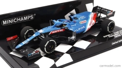 Minichamps Renault F1 A521 Renault E-tech 20b Team Alpine N 14 3. GP Kataru 2021 Fernando Alonso 1:43 Modrá červená biela
