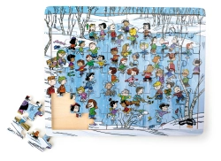 Drevené puzzle s malou nohou Winter 48 dielikov