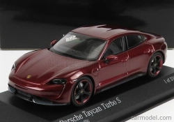 Minichamps Porsche Taycan Turbo S Cross 2020 1:43 Red Met