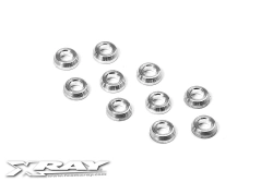 Hliníkové kužeľové podložky 3x6x2,0 mm (10 ks)