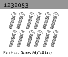 1232053 - Pan Head Screw M3*18 (10)
