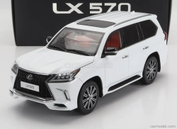 LCD model Lexus Lx570 2022 1:18 biely