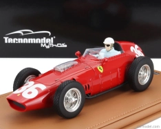 BAZAR – Tecnomodel Ferrari F1  Dino 246/256 Team Scuderia Ferrari N 36 Monaco GP (s figúrkou jazdca) 1960 Philip Hill 1:18 červená