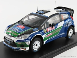 Edicola Ford england Fiesta R5 N 3 Rally Wales Gb 2012 J.m Latvala - M.anttila 1:24 Modrá Biela Zelená