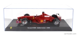 Edicola Ferrari F1 F399 Scuderia Ferrari N 4 Sezóna 1999 Eddie Irvine - Con Vetrina - s vitrínou 1:24 červená